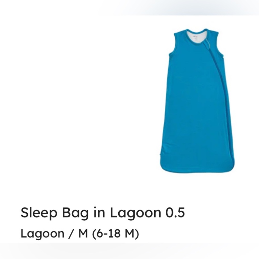 Kyte BABY Sleep Bag, Lagoon, 0.5 TOG / Sz M (6-18 mo)